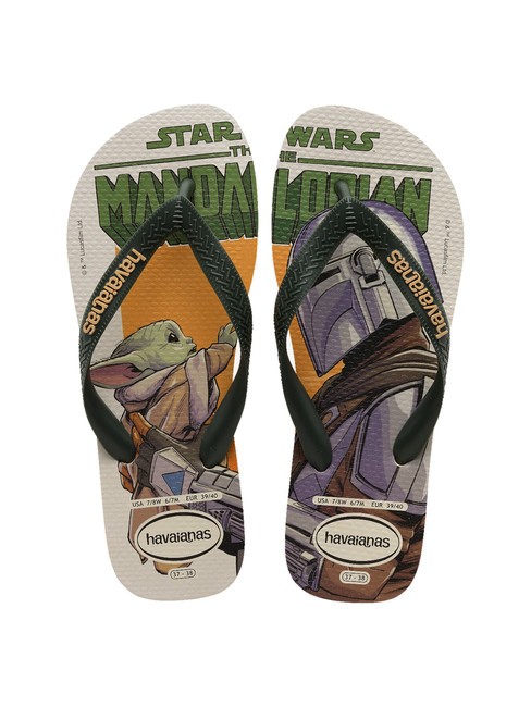 HAVAIANAS STAR WARS Chancletas beige/verde oscuro - Zapatos Hombre