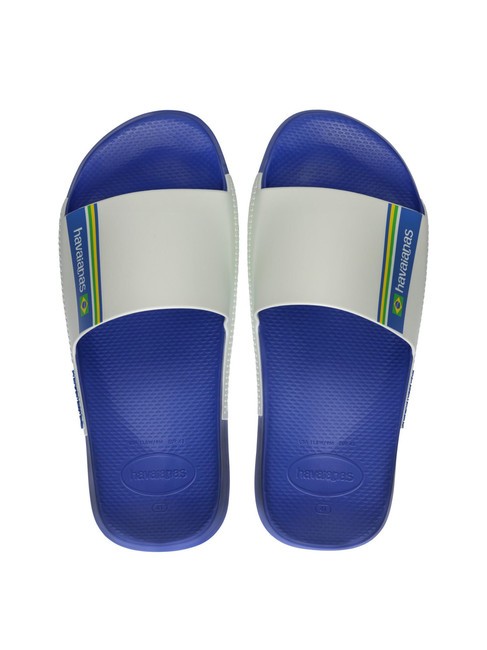 HAVAIANAS SLIDE BRASIL Zapatillas de goma marineblu - Zapatos Hombre