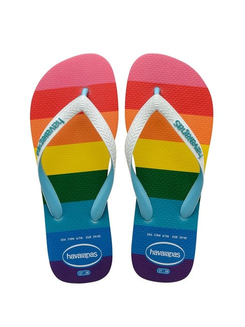 HAVAIANAS TOP PRIDE ALLOVER Chanclas azul - Zapatos unisex