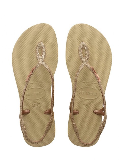 HAVAIANAS LUNA PREMIUM II Sandalias chanclas SAND / GREY - Zapatos Mujer