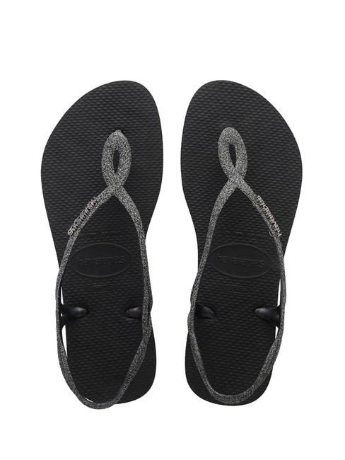 HAVAIANAS LUNA PREMIUM II Sandalias chanclas negro/gris oscuro - Zapatos Mujer