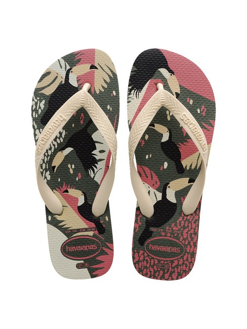 HAVAIANAS TOP TROPICAL VIBES Chanclas verde olivo - Zapatos Mujer