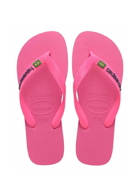 HAVAIANAS BRASIL LOGO NEON Chanclas flujo rosa/flujo rosa - Zapatos unisex