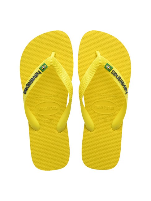 HAVAIANAS BRASIL LOGO NEON Chanclas amarillo cítrico/amarillo cítrico - Zapatos unisex