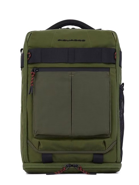 PIQUADRO ARNE Mochila para bicicleta, soporte para portátil de 14" VERDE - Mochilas para portátil