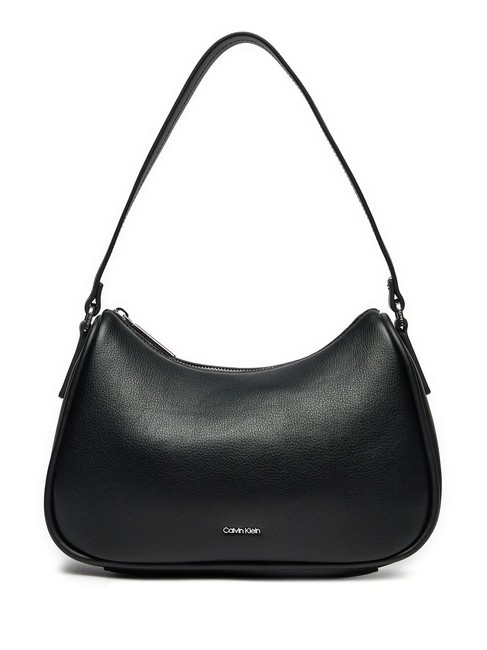 CALVIN KLEIN REFINE  Bolso de hombro negro - Bolsos Mujer