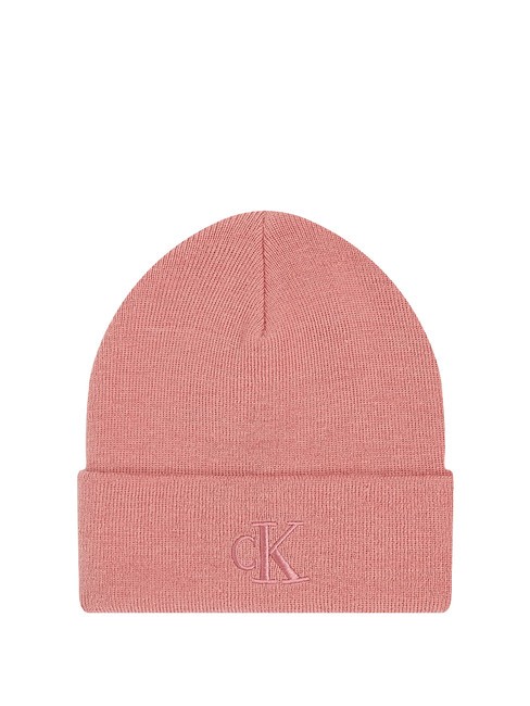 CALVIN KLEIN CK JEANS MONOGRAM EMBRO  Gorro de poliéster reciclado rosa polvorienta - Bufandas