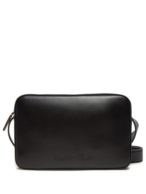 CALVIN KLEIN EMBOSSED CALVIN Bolso mini para cámara al hombro negro - Bolsos Mujer