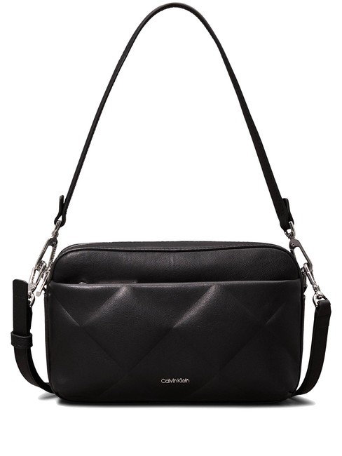 CALVIN KLEIN DIAMOND QUILT  Mini bolso bandolera, con bandolera negro - Bolsos Mujer