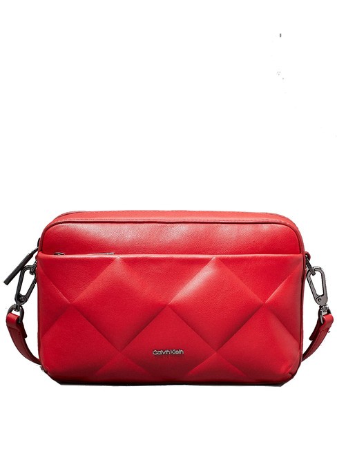 CALVIN KLEIN DIAMOND QUILT  Mini bolso bandolera, con bandolera salvia escarlata - Bolsos Mujer