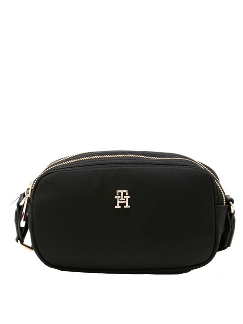 TOMMY HILFIGER POPPY  Mini bolso de hombro negro - Bolsos Mujer