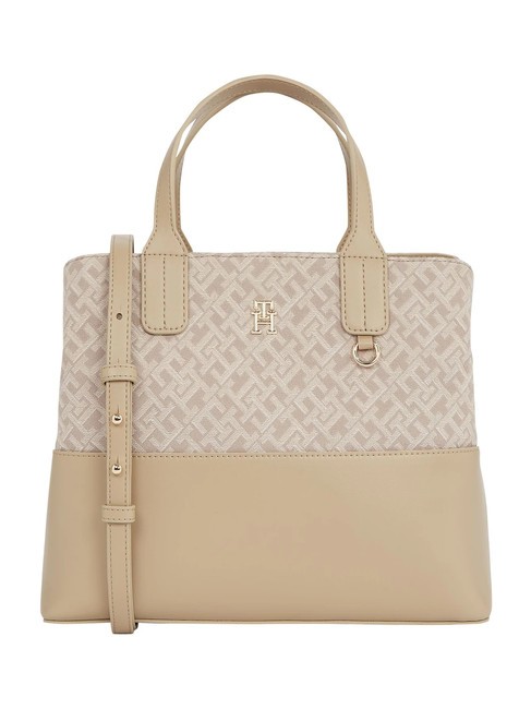 TOMMY HILFIGER JACQUARD  Bolso de mano, con bandolera beige - Bolsos Mujer