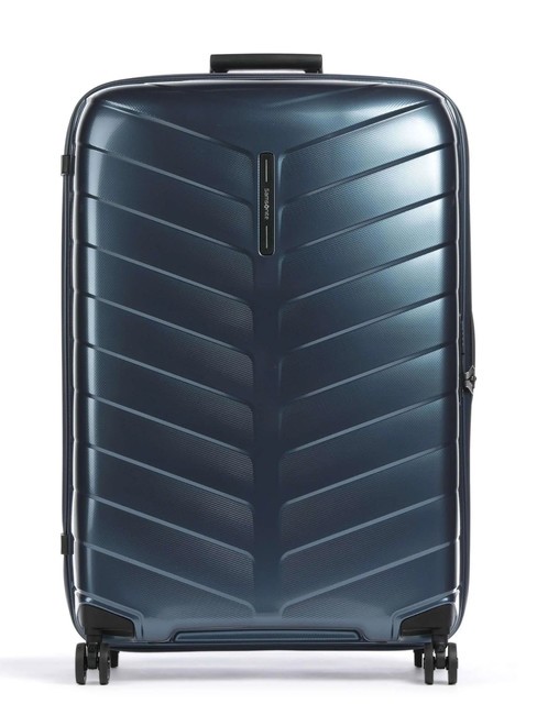 SAMSONITE ATTRIX Carro de tamaño extra grande azul acero - Trolley Rígidos