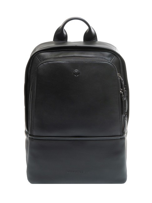 MOMO DESIGN NAPPA  Mochila de cuero para portátil de 14" negro - Mochilas Escuela & Tiempo Libre