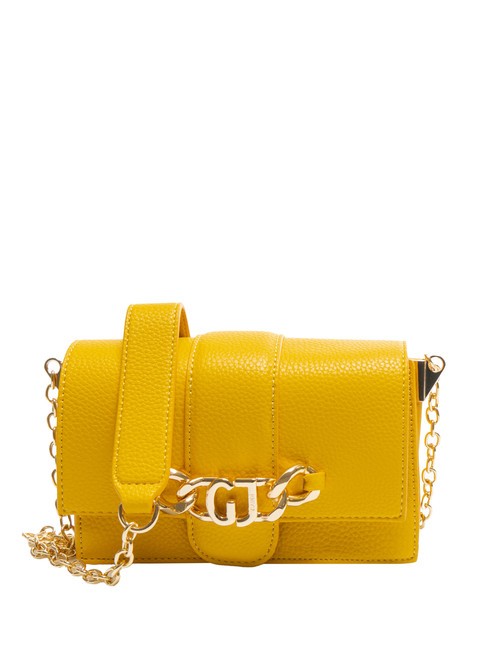 GAUDÌ CATHY Mini bolso bandolera con cadena amarillo - Bolsos Mujer