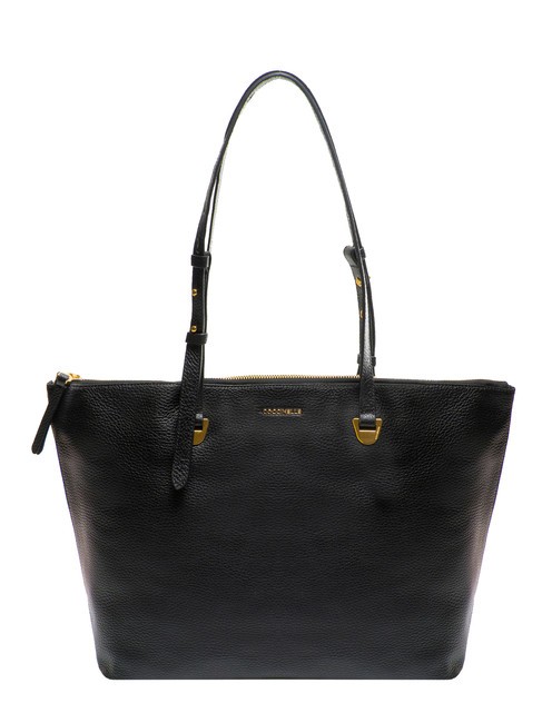 COCCINELLE LEA Bolso shopping de piel martillada negro - Bolsos Mujer