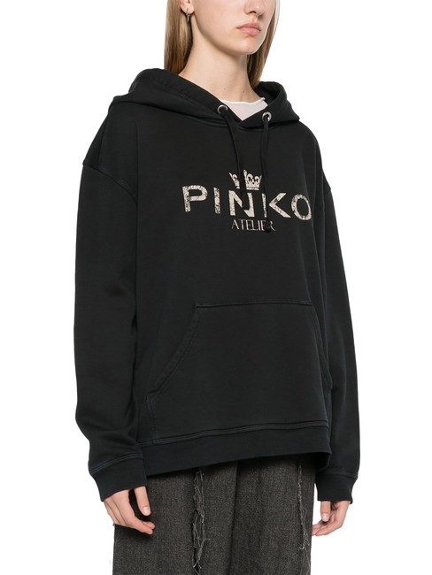 PINKO BASSANI Sudadera limusina negra - Sudaderas de mujer