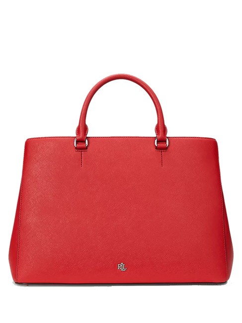 RALPH LAUREN HANNA Bolso grande de piel rl2000 rojo - Bolsos Mujer