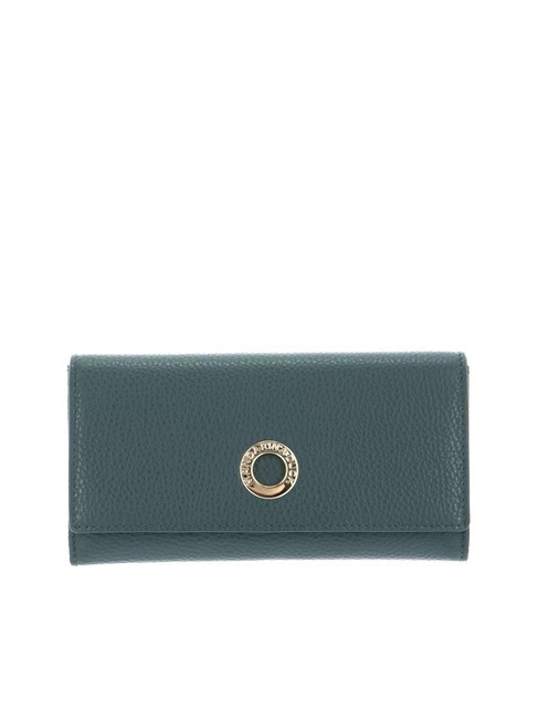 MANDARINA DUCK MELLOW  Cartera grande en piel texturizada bosque oscuro - Carteras Mujer