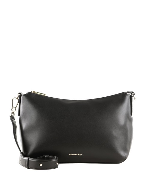 MANDARINA DUCK LUNA Bolso bandolera de piel NEGRO - Bolsos Mujer