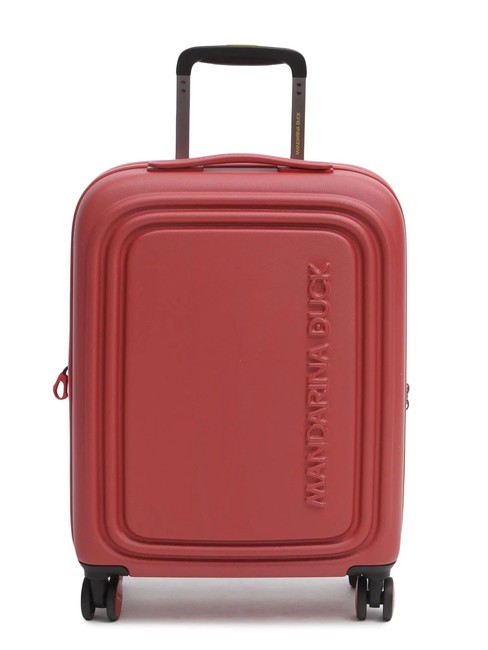 MANDARINA DUCK LOGODUCK + Carro para equipaje de mano, exp. rojo mineral - Equipaje de mano