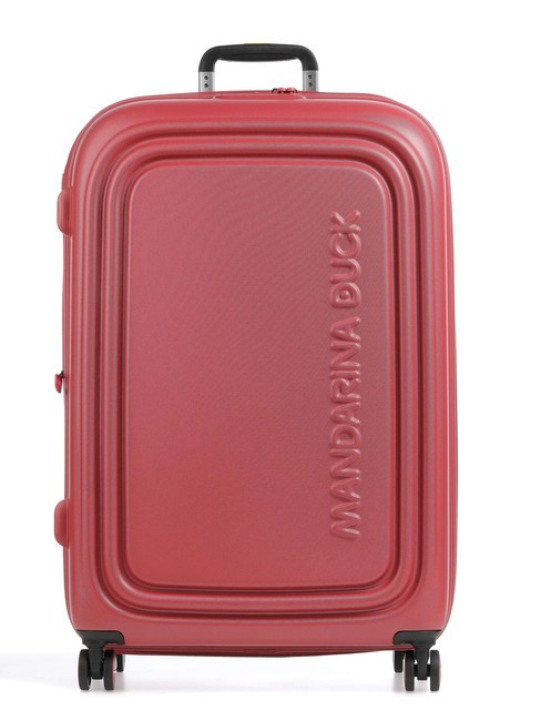 MANDARINA DUCK Carrito MANDARINA PATO LOGODUCK +, tamaño grande, expandible rojo mineral - Trolley Rígidos