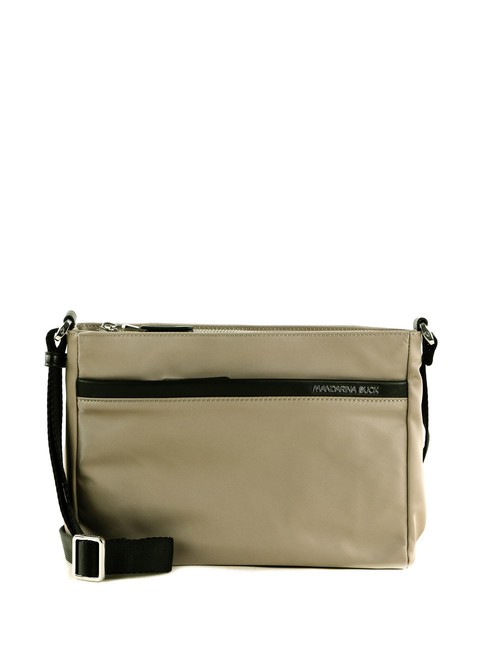 MANDARINA DUCK HUNTER Bolso bandolera de nailon gris pardo - Bolsos Mujer