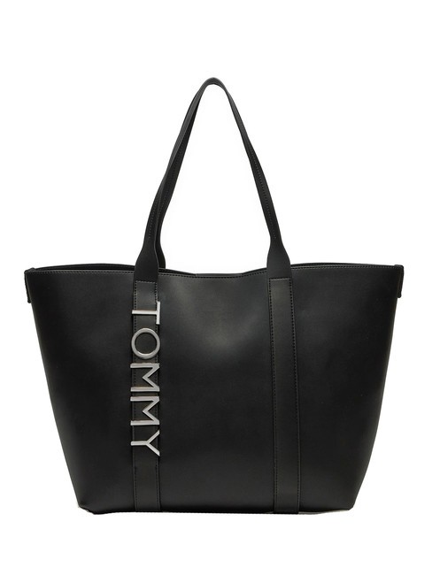 TOMMY HILFIGER TOMMY JEANS CITY BOLD Bolso shopping al hombro negro - Bolsos Mujer