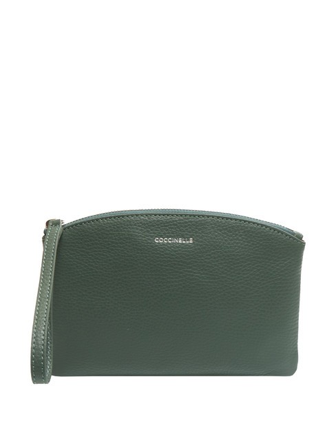 COCCINELLE ROUNDED ENVELOPE Bolso de mano de piel con puño col rizada - Bolsos Mujer