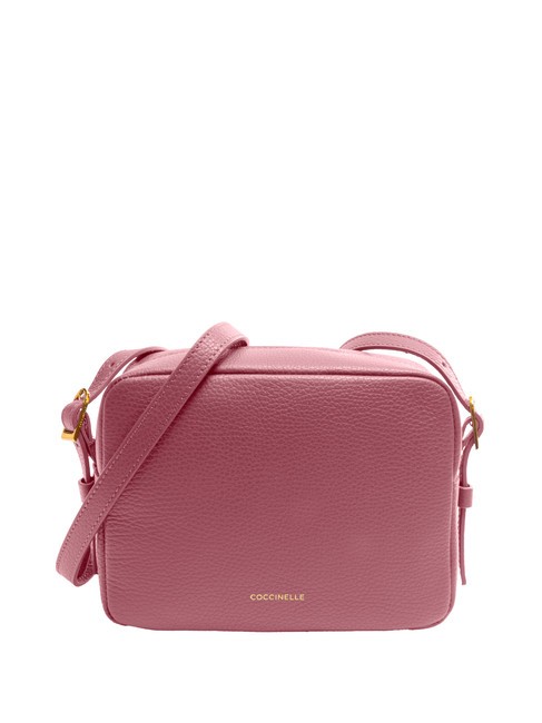 COCCINELLE CHERRY Bolso cámara de piel martillada rosa pulpa - Bolsos Mujer