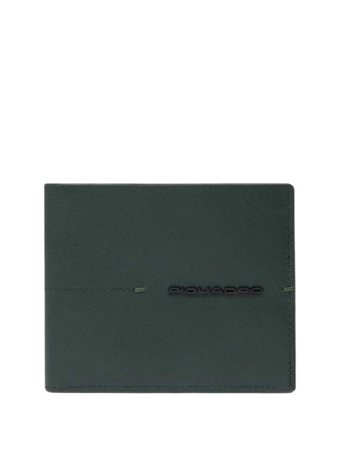 PIQUADRO KIRI Cartera de cuero VERDE - Carteras Hombre