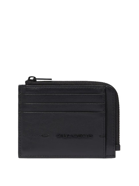 PIQUADRO KIRI Tarjetero de piel negro - Carteras Hombre