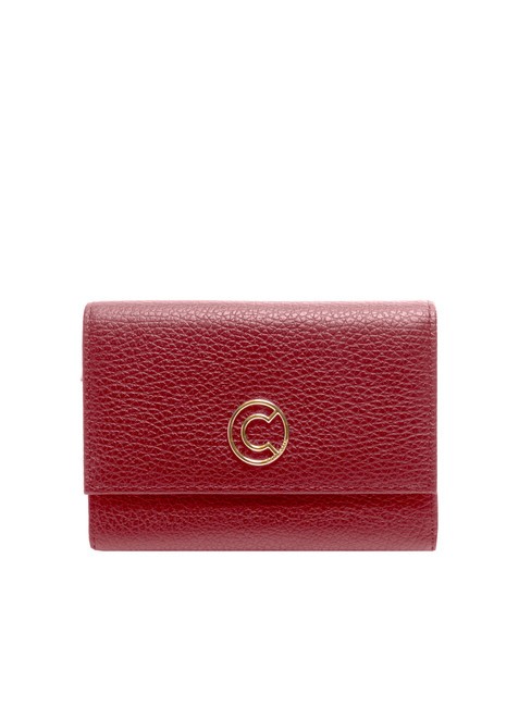 COCCINELLE TULIP Cartera mediana de piel, 4cc rojo granate - Carteras Mujer