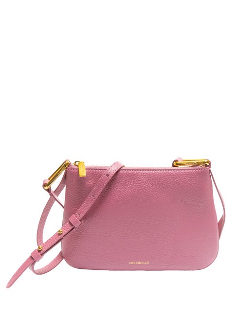 COCCINELLE MAGIE Bolso bandolera pequeño de piel rosa pulpa - Bolsos Mujer