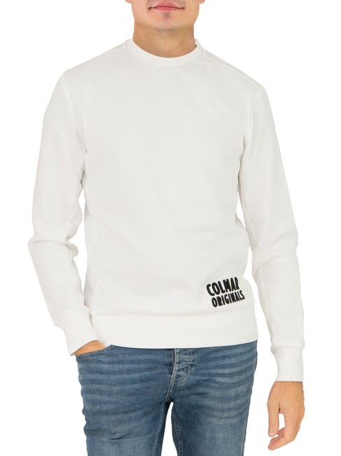 COLMAR TECHNICAL Sudadera con logo en relieve y cuello redondo blanco - Sudaderas