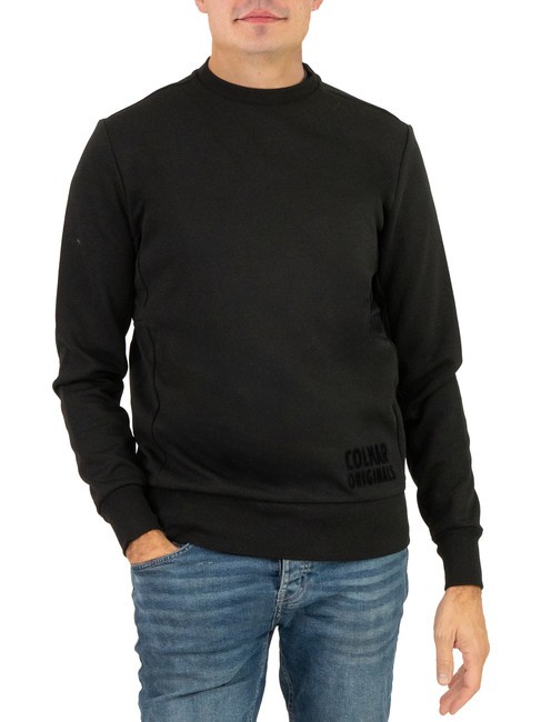 COLMAR TECHNICAL Sudadera con logo en relieve y cuello redondo negro - Sudaderas