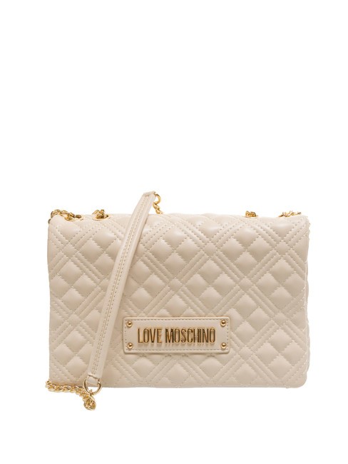 LOVE MOSCHINO QUILTED Bolso de hombro Marfil - Bolsos Mujer