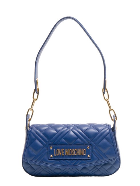 LOVE MOSCHINO QUILTED Bolso de hombro azul - Bolsos Mujer