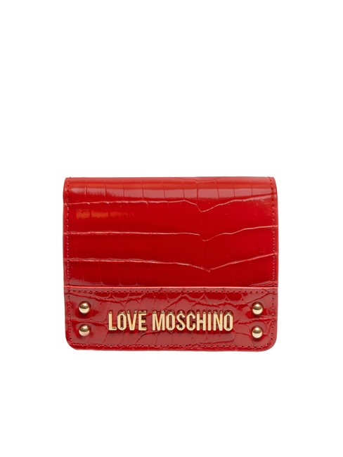 LOVE MOSCHINO SHINY CROCO Cartera de mujer ROJO - Carteras Mujer