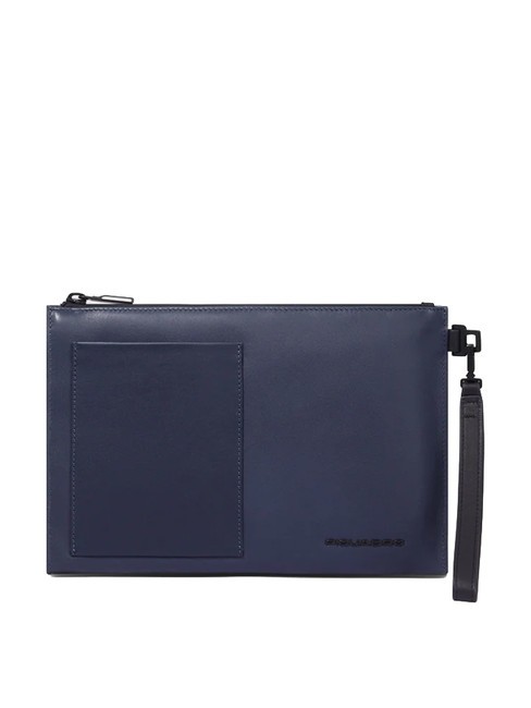 PIQUADRO DAVID Estuche de cuero azul - Fundas para tablet & Organizer