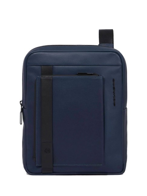 PIQUADRO DAVID Bolso de cuero para iPad 11 azul - Bandoleras Hombre