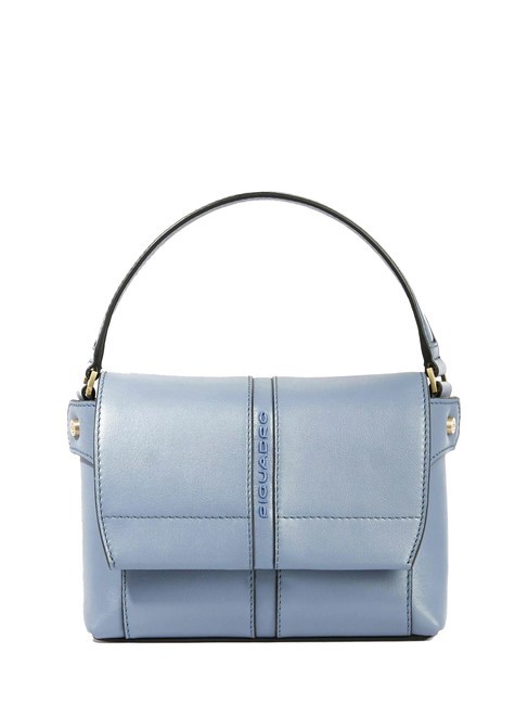 PIQUADRO RAY Mini bolso de piel con bandolera azul - Bolsos Mujer