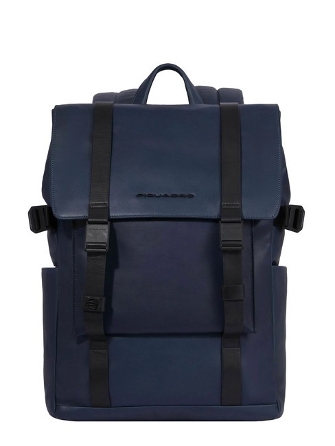 PIQUADRO DAVID Mochila para portátil de 15,6" con bolso de mano extraíble azul - Mochilas para portátil