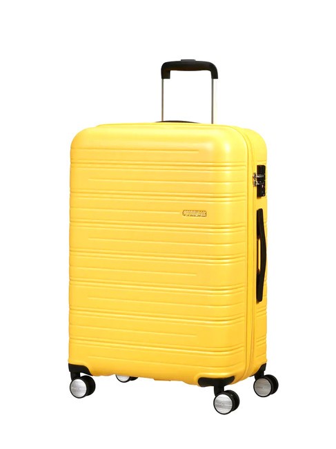 AMERICAN TOURISTER HIGH TURN  Carro para equipaje de mano amarillo mate - Equipaje de mano