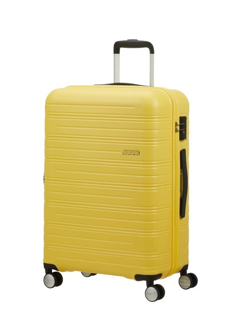 AMERICAN TOURISTER HIGH TURN  Carro mediano  amarillo mate - Trolley Rígidos