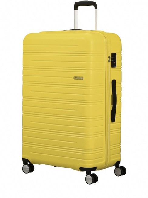 AMERICAN TOURISTER HIGH TURN  Carro grande amarillo mate - Trolley Rígidos