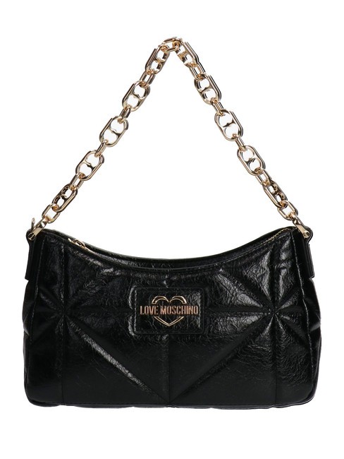 LOVE MOSCHINO SHINY Bolso de hombro negro - Bolsos Mujer