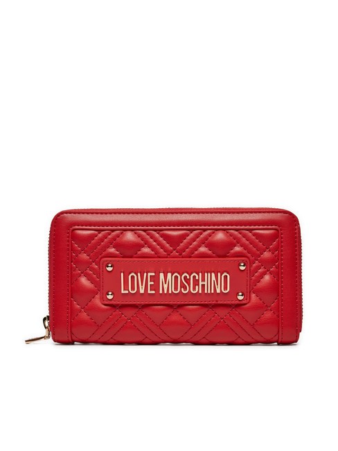 LOVE MOSCHINO QUILTED  Cartera con cremallera ROJO - Carteras Mujer