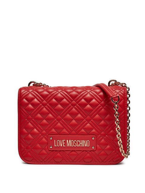 LOVE MOSCHINO QUILTED GOLD CHAIN Bolso de hombro/bandolera ROJO - Bolsos Mujer