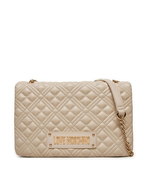 LOVE MOSCHINO QUILTED Convertible Bolso de hombro/bandolera Marfil - Bolsos Mujer